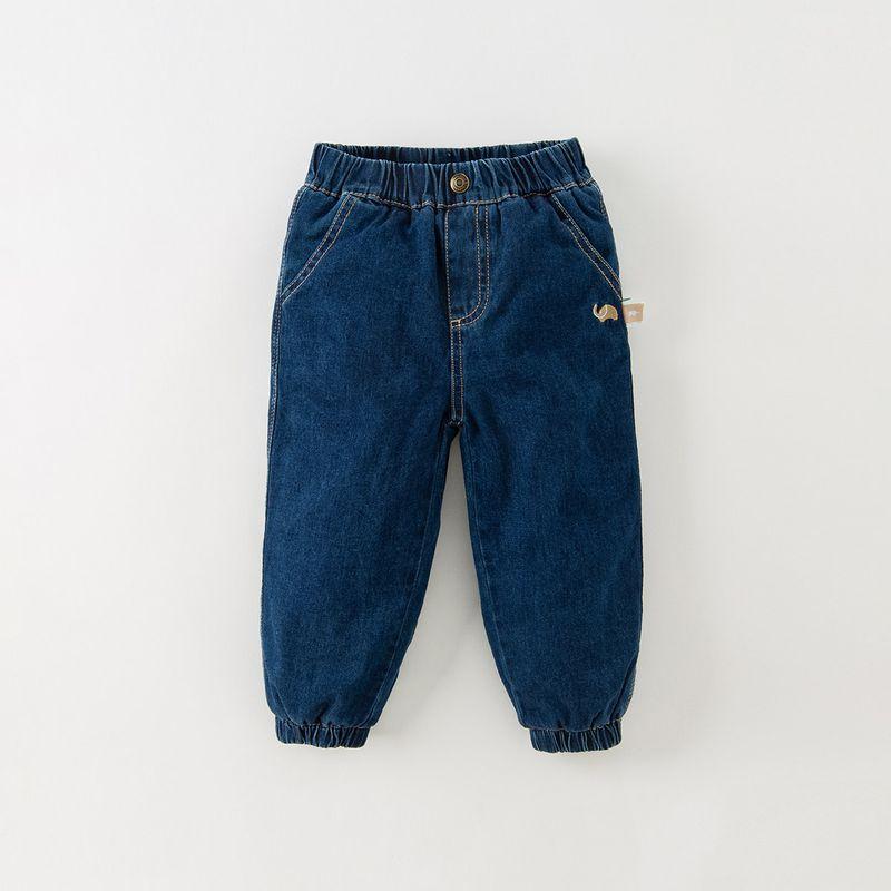 [Same Style As In Shopping Malls] David Bella Children's Pants 2026 Winter Boys' Casual Denim Cotton Pants with Quilted Thickening