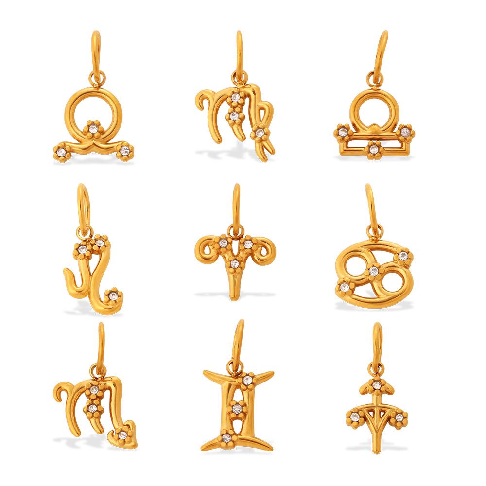 Luxury Zodiac Diamond Necklace Pendant – High-End Elegance In European & American Niche Design