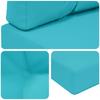 Outdoor Sofa Cushions 3 pcs Turquoise Polyester