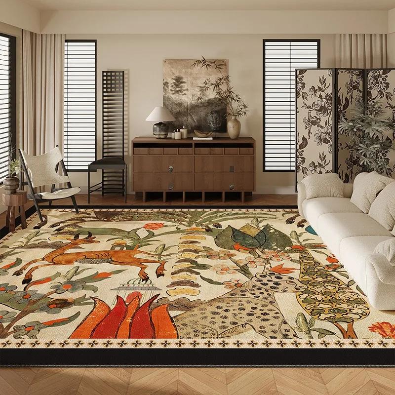 Kreativer Wohnzimmerteppich Abstrakte Kunst Große Fläche Couchtisch Weiche Teppiche Schlafzimmer Neben Garderobe Freizeitbereich Fußmatte Tapis