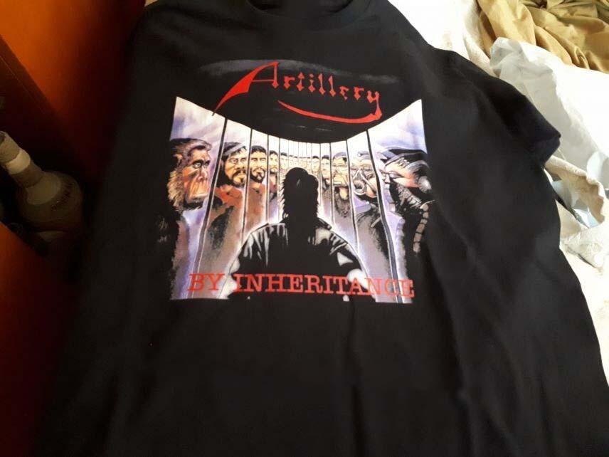 Vtg Artillery Band Black Cotton T-Shirt Gift For Fan Unisex T-Shirt XXXXL