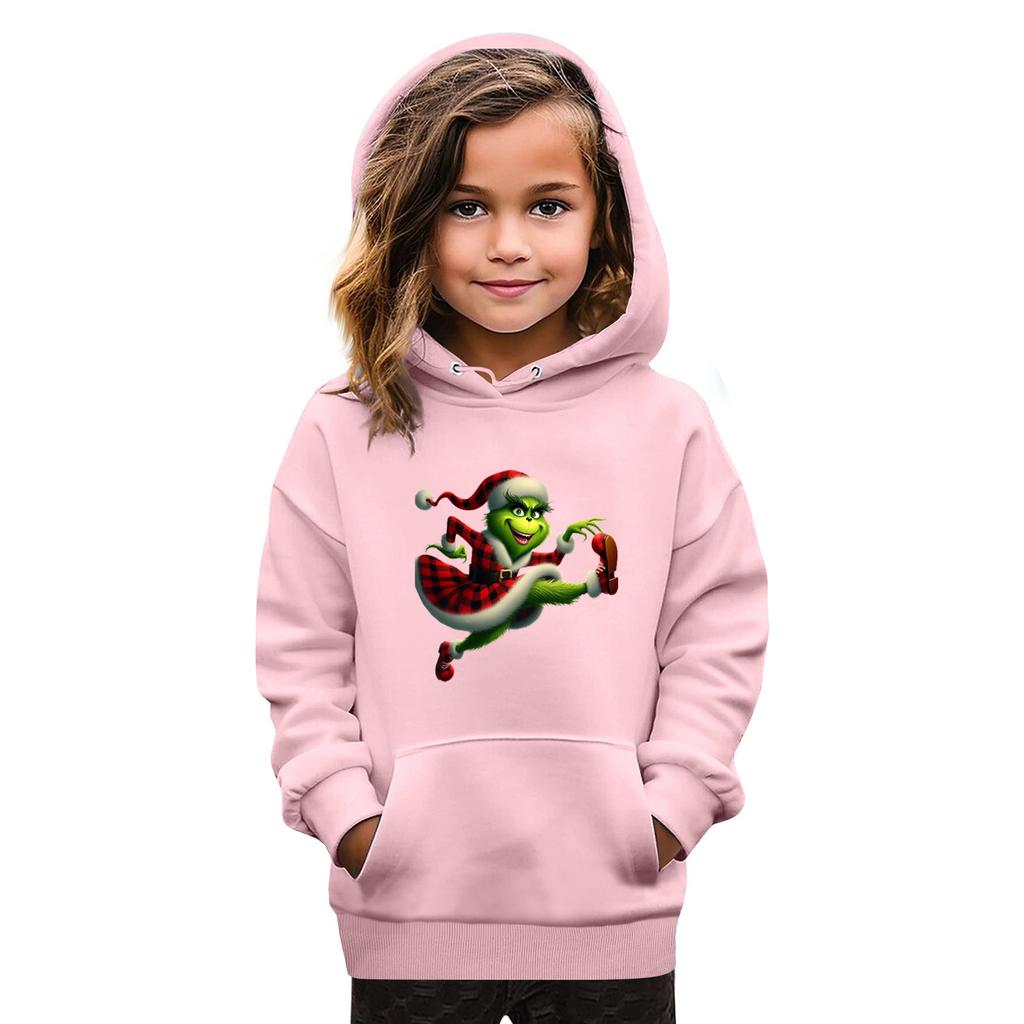 Sweatshirts For Teen Girls Hoodies Long Sleeve Drawstring Pullover Cute Oversized Hoodie Christmas Day