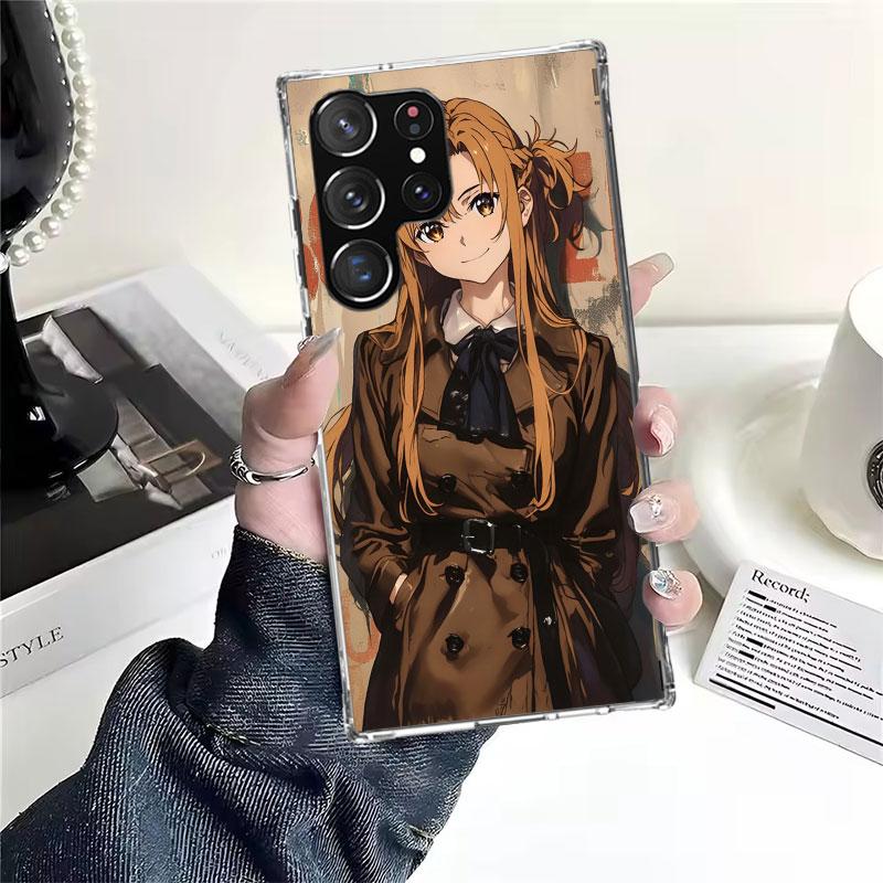 Anime Sword Art Online SAO Soft Phone Case For Samsung Galaxy S22 S23 S24 S25 Edge S26 Ultra S20 FE S21 Plus + Fundas Coque Gala