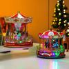 Exquisite New Christmas Carousel Music Box with Rotating Horse Figurine, Holiday Decorations and Gifts for Christmas