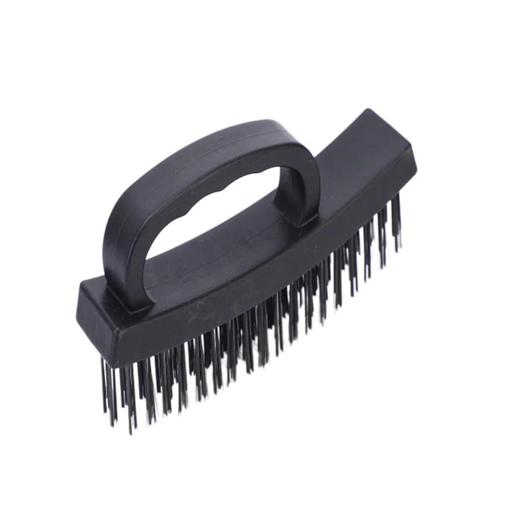 2PCS Brosse métallique industrielle pour décapage, polissage, nettoyage, élimination de la rouille, Accessoires d'outils de nettoyage