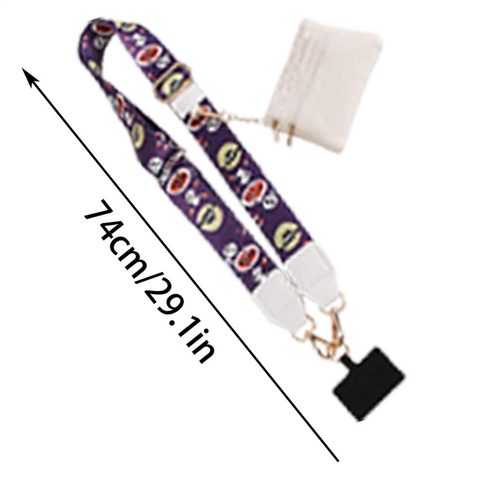 Mobile Phone Lanyard Christmas Neck Strap with Zippered Pouch Stylish and Beautiful Necklace Lanyard for Travel Business Daily