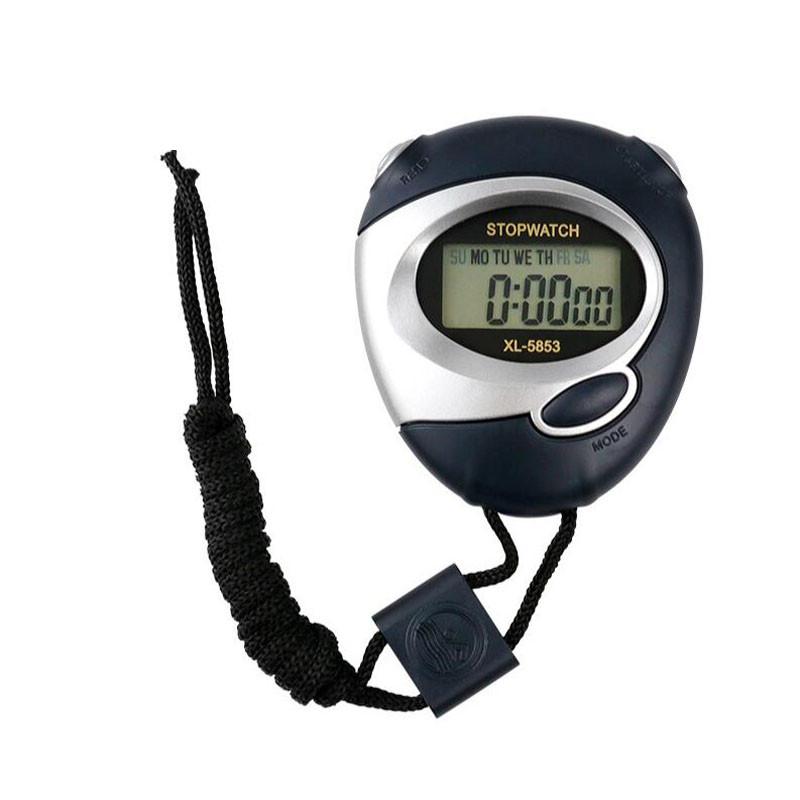 Athletic Timers Double Row LCD Stopwatches 10 Lap Memory Water Resistant Design