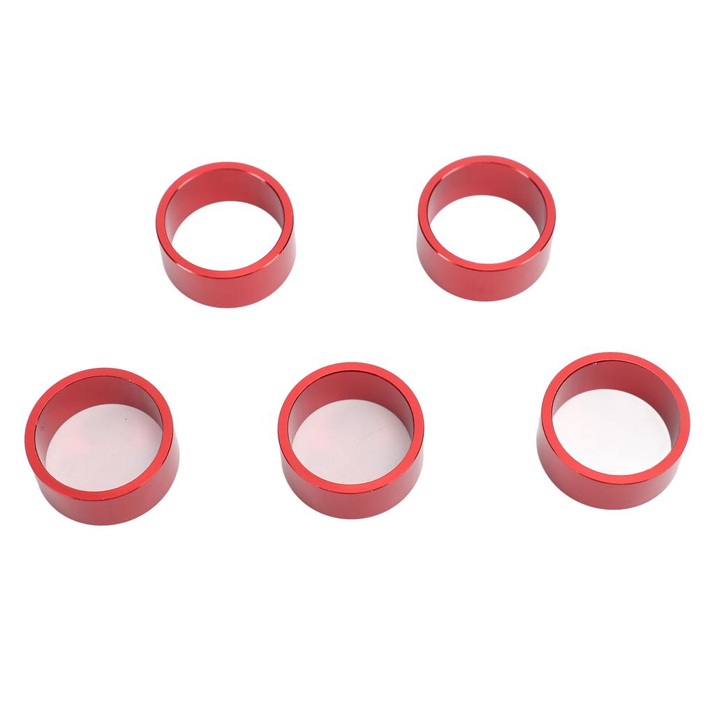 5pcs Bicycle Headset Spacer Bike Handlebar Stem Spacers Threadless Aluminum Alloy Headset Stem