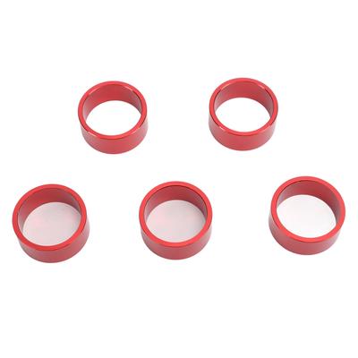 5 Stück Fahrrad Steuersatz Spacer Fahrrad Lenker Vorbau Spacer Gewindeloser Aluminiumlegierung Steuersatz Vorbau