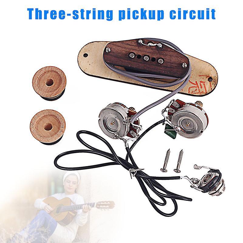 Cigar Box Guitar Pickup 3 String Durable Musical Instrument Accessories for Music Lovers