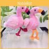 Lively Plush Flamingo Toy Hanging Keychain In Red Yellow And Shades Orange