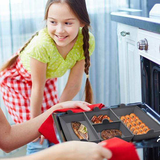 

Прочный нескользящий универсальный силиконовый противень для микроволновой печи, кухонные принадлежности, противень