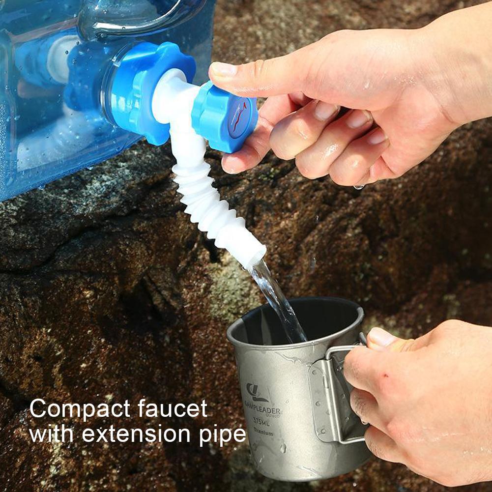 3/5/7.5/10/11L Drinking Water Bucket Portable Car Water Bucket Water Storage Carrier with Faucet for Outdoor Camping Cooking