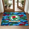 Blackburn Rovers Football Design Crystal Velvet Rug Soft Decorative Mat for Bedroom Entrance