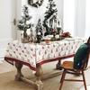 Winter Christmas Tablecloth Waterproof Tablecloth Thickened Rectangular Tablecloth Coffee Table Cloth