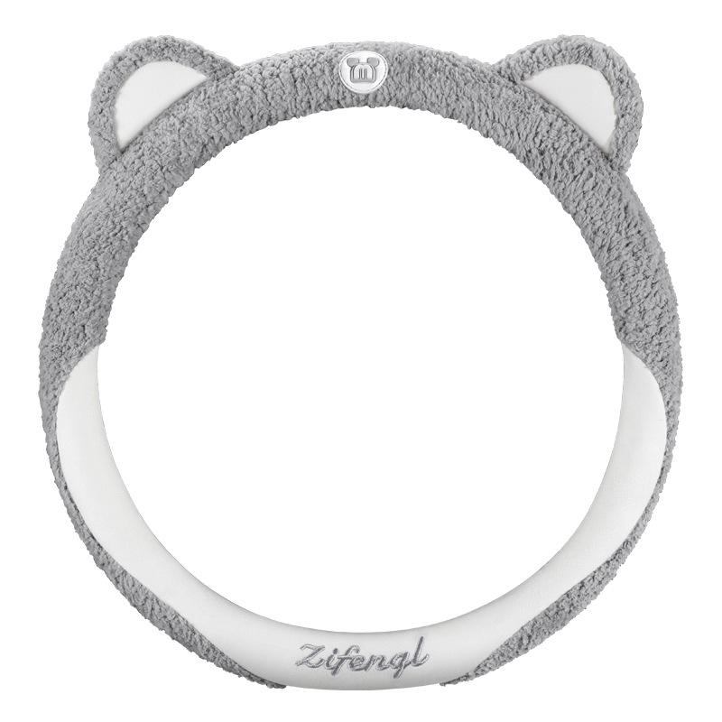 Cozy Non-Slip Plush Steering Wheel Cover - Cute, Warm, and Universal for All Seasons