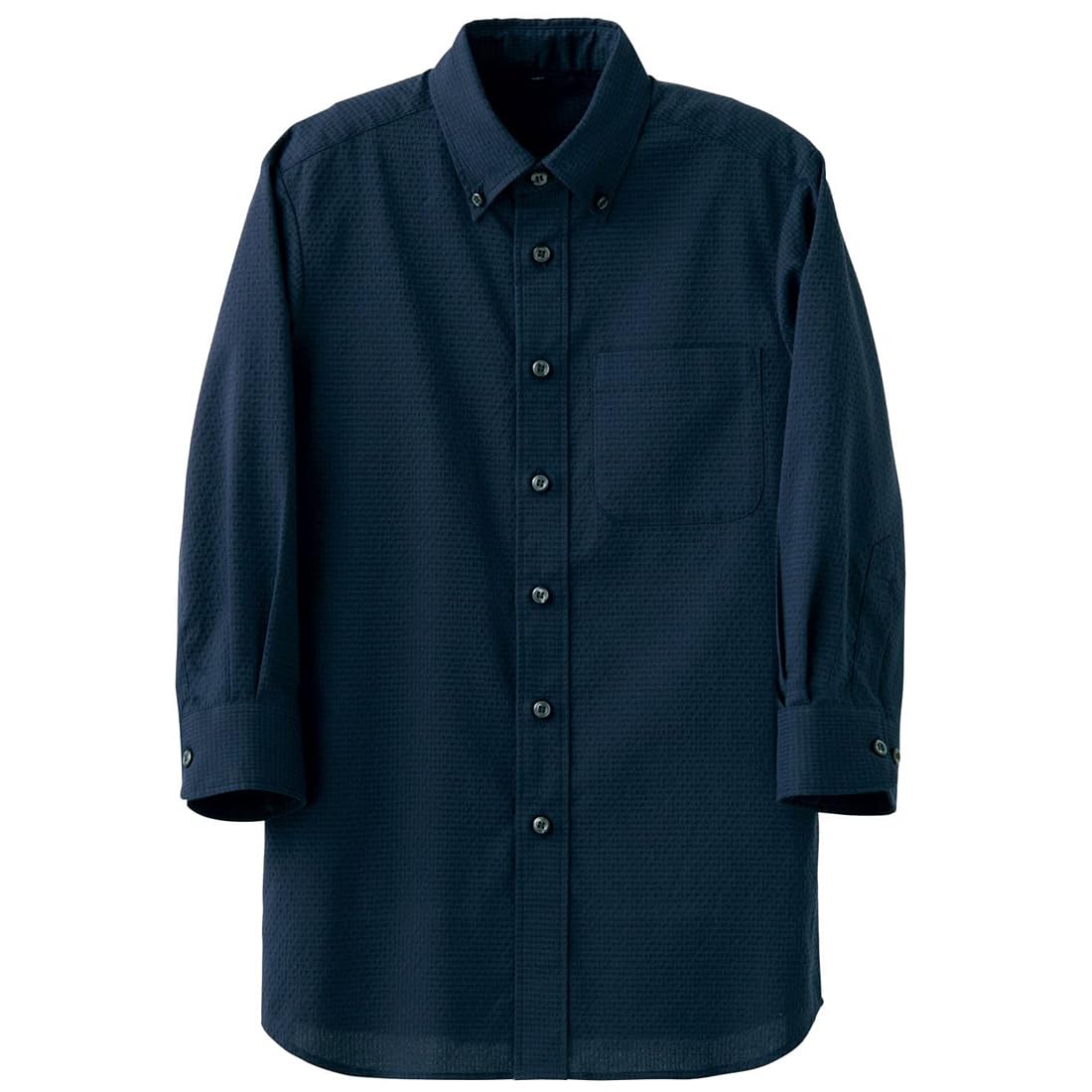

Seven Uniform CH4464-1 Button-Down Shirt (3/4 Length), Navy, Size LL