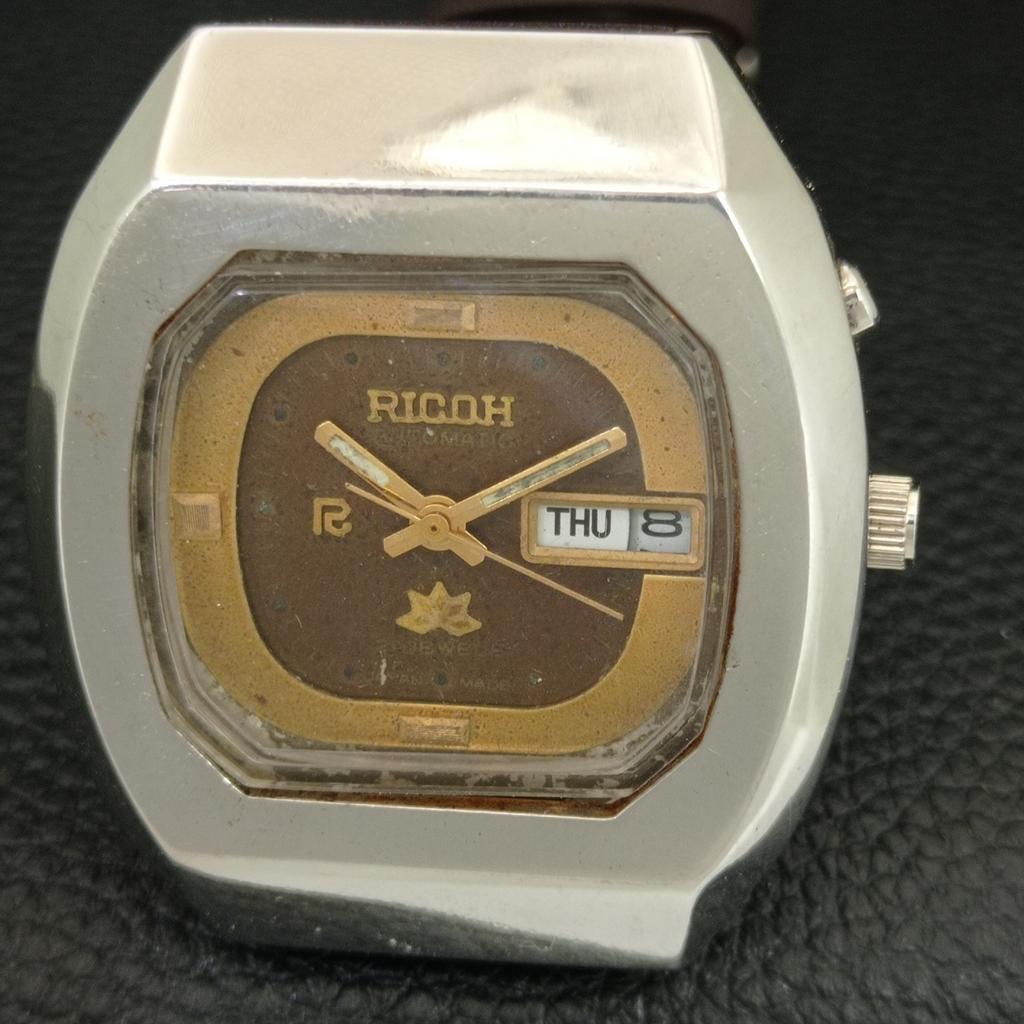 AUTOMATIC VINTAGE RICOH R31 JAPAN MENS ORIGINAL DIAL WATCH a703560-1