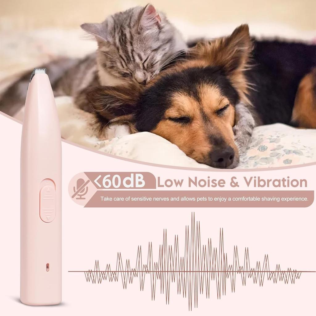 Electric Pet Long Endurance Shaver Rechargeable Low-noise Cat and Dog Universal Hair Push Foot Hair Repair Tool