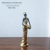Modern Retro African Black Figurine Ornaments - Creative Soft Decor for Light Luxury Living Room