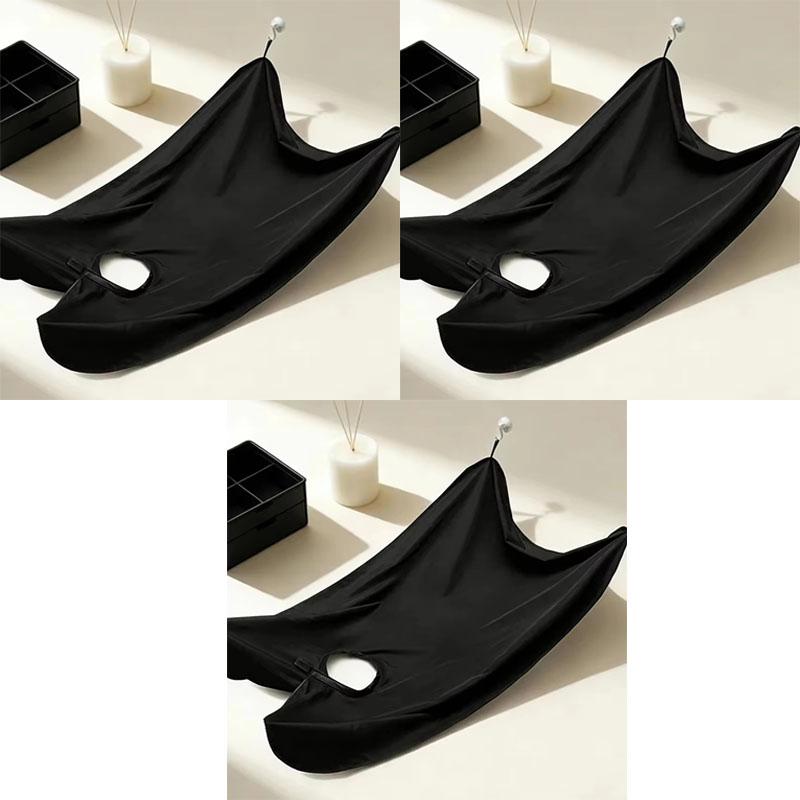 Suction Cup Hair Cutting Cape Beard Barber Gown for Adults Kids with Clean Neck Strip for Salon Home Use