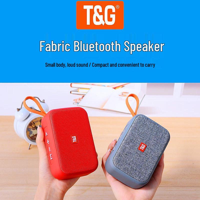TG506 Portable Bluetooth Speaker with Heavy Bass, Subwoofer, Card Slot, USB Flash Drive, Radio, and Outdoor Charging Capability.