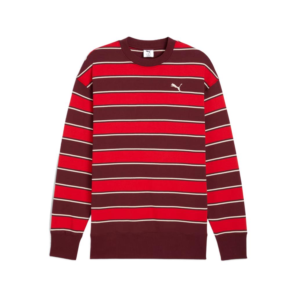 Puma Premium Color Block Crew Neck Long Sleeve Sweatshirt Unisex Sweatshirt 632091-96