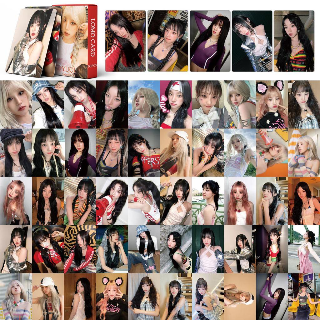 Official (G)I-DLE Photo Card Set: Song Yuqi, Cho Miyeon, and Ye Shuhua Lomo Cards - Female Group Merchandise Album