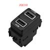 Red Light TYPE-C PD USB Interface Socket For Nissan Qashqai Tiida Teana Sunny Y61 Y62 X-Trail Sylphy Car Quick Charger