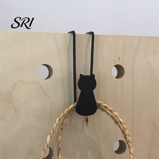 Rental Friendly Hook Door Back No Punching Stable Load-Bearing Iron Material Hanger Nail-Free Compact Space-Saving Organizer for Bedroom Double Fork