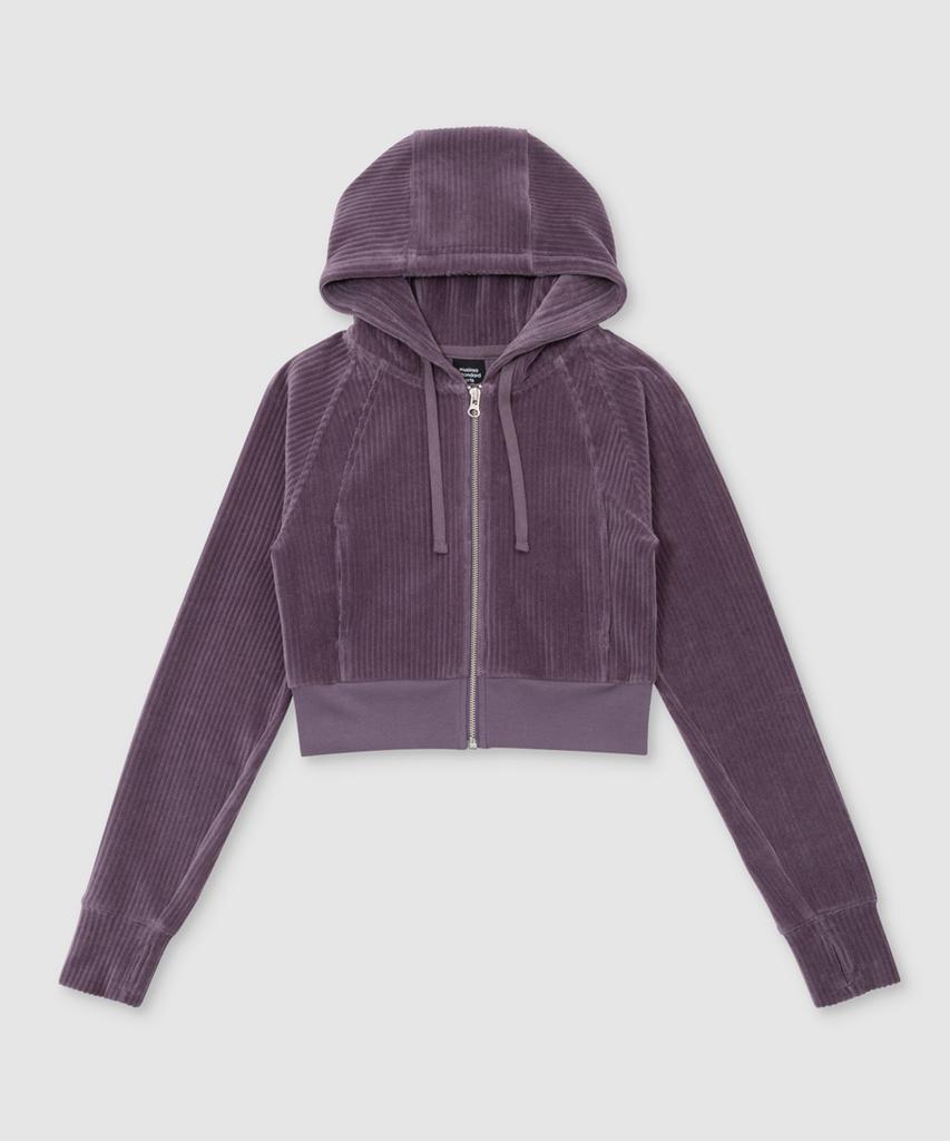 Musinsa Standard Sports Velboa Ribbed Zip-Up Hoodie For Women (3 Colors)