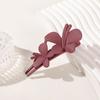 Women Solid Color Strong Grip Hair Clip Exquisite Anti-slip Butterflies Decor Elegant Hairpin Hair Accessories
