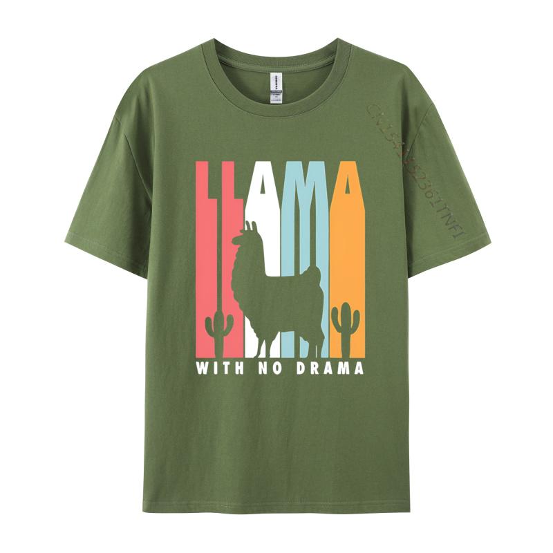 Luxury Designer With No Drama Retro Feel T Shirts Unisex Novelty T Shirt Cotton Fast Shipping Graphic Tees Unisex