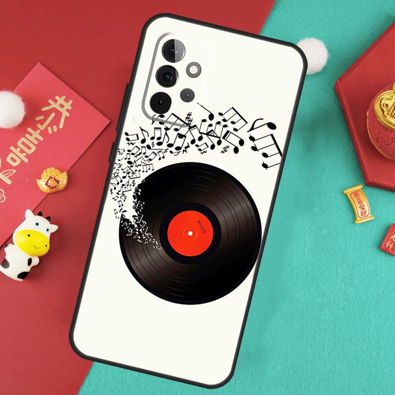 

Vinyl DJ Record Art Case For Samsung Galaxy A55 A35 A15 A54 A34 A14 A52 A32 A12 A13 A33 A53 A17 A16 A26 A36 A56 Samsung A33 5G