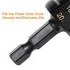 1PC Nitridized Coated HSS Hexagon Shank Taper Step Bit for Drilling Wood Plastic PVC Board