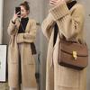Autumn Winter Knitted Cardigan Women Sweater Jacket Elegant Vintage Loose Long Outerwear Maxi Y2k Sweater Coat Soft Jacket