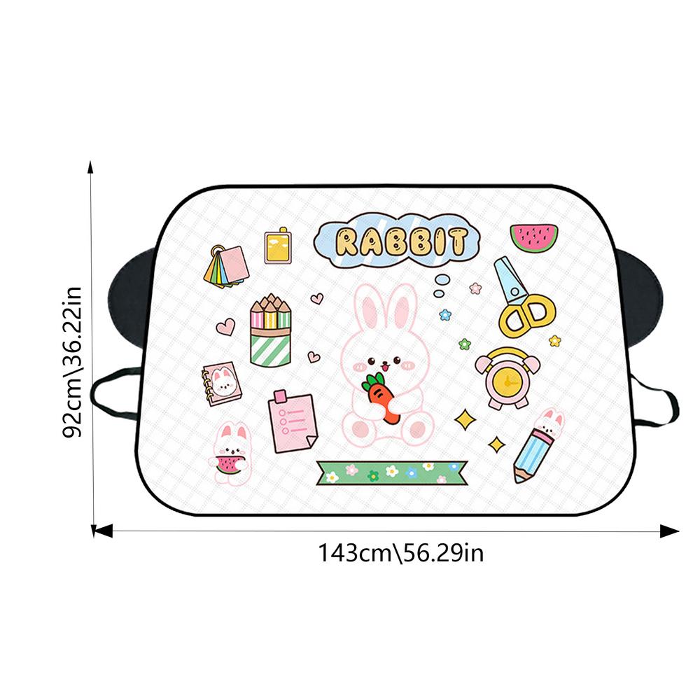 Car Cover For Snow Cartoon Pattern Automotive Windshield Snow Covers Multi-purpose Car Accessories For Cars Trucks SUV MPV