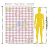 Charming Unicorn Shower Curtain Pink Striped Cartoon Bathroom Decor for Kids Adults Waterproof Polyester Fabric Available in V