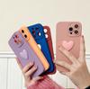 3D Heart Camera Protection Matte Soft Phone Case, Full Coverage Shockproof Cover for IPhone 17 16 15 14 12 Pro Max