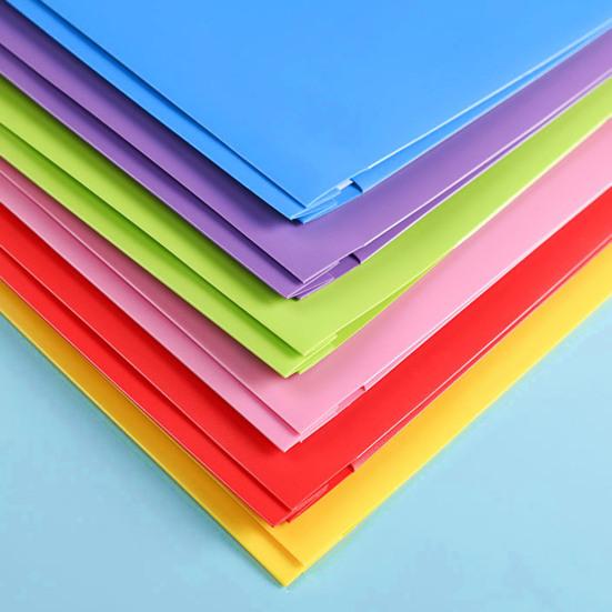 1/6 Adet Çatallı Dosya Klasörü Çift Cepli Tasarım Plastik Klasörler Kartvizitlik Mektup Boyutunda Düzenleyici