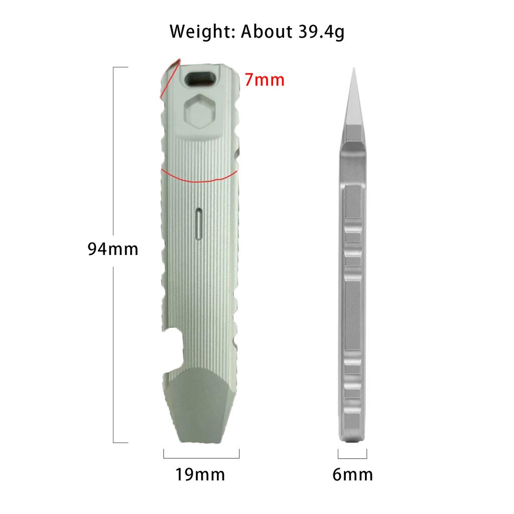 Multi-function Titanium Alloy Crowbar Wrench Screwdriver Outdoor Camping Riding EDC Hand Tools Nail Puller Bottle Opener