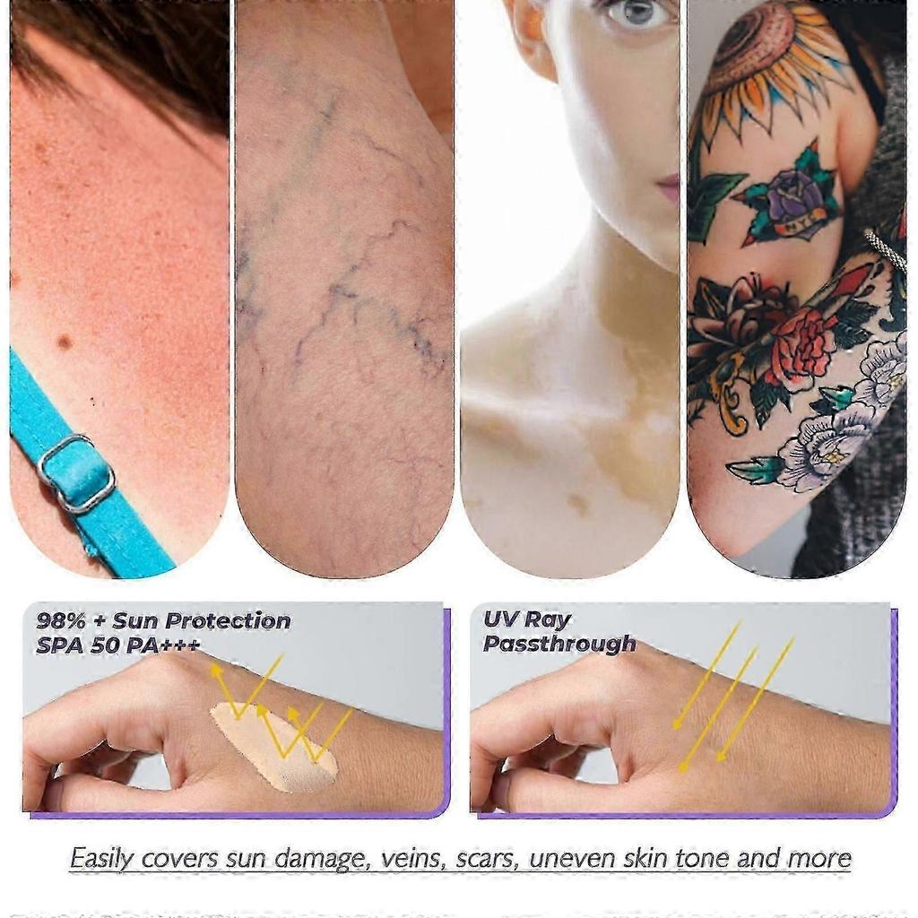 Body Concealer Waterproof Cover Tattoo Scar Birthmark Invisible Body Concealer Pure
