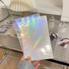 10PCS 1/2/3 Pockets A6 Binder Sleeves Transparent Photo Card Album Refill Inner Page Laser Rainbow Star Inside Page