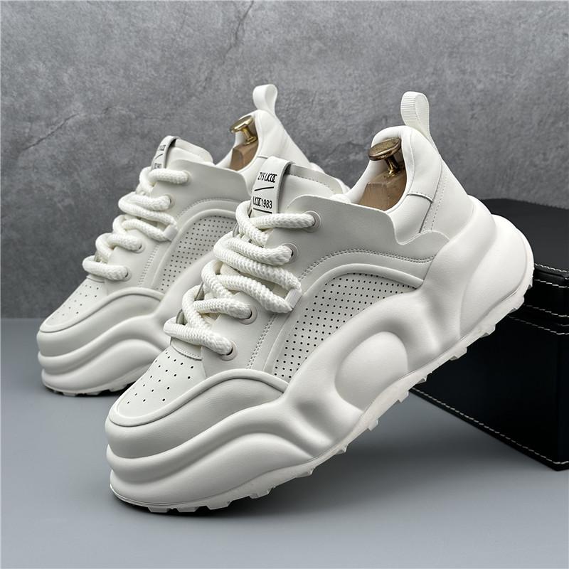 Adidași noi pentru bărbați, pantofi casual de designer de modă, pantofi confortabili de exterior pentru alergat pentru bărbați, adidași cu platformă cu șireturi, Tenis Masculin