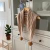 Warm Pompoms Shawl for Home Office Shirt Decoration Multifunctional Shawl Wrap for Outdoor Leisure Wear Shoulder Wrap