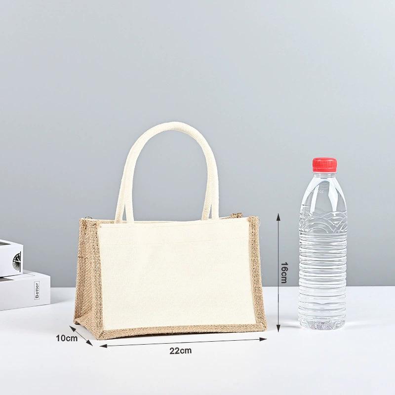 High-Quality Custom Jute Tote Bags - Plain or Logo Shopping & Gift Options in Cotton Linen Blend