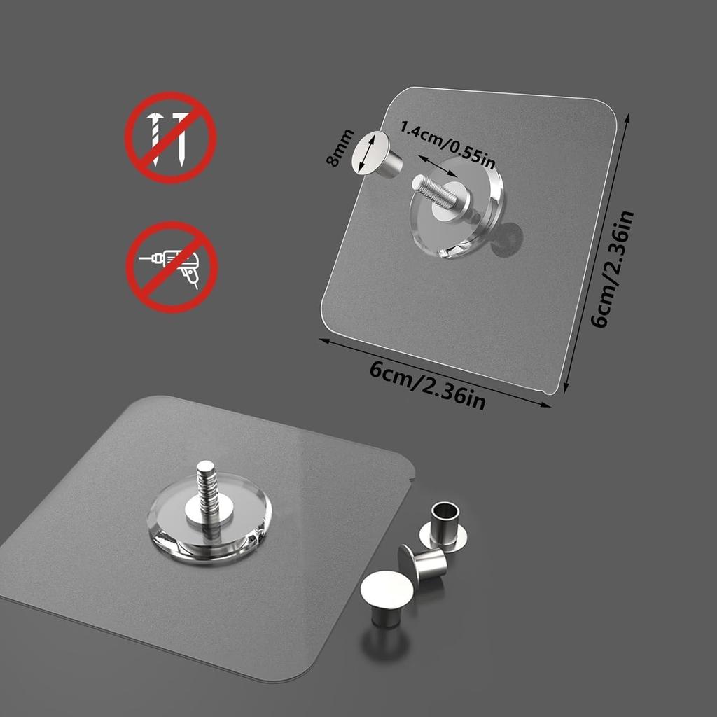 14 Pack Adhesive Wall Hooks, Wall Hangers Without Nails, No Damage Picture Hooks Waterproof and Rustproof To Use Ide Kitchen, Bathroom, Home and