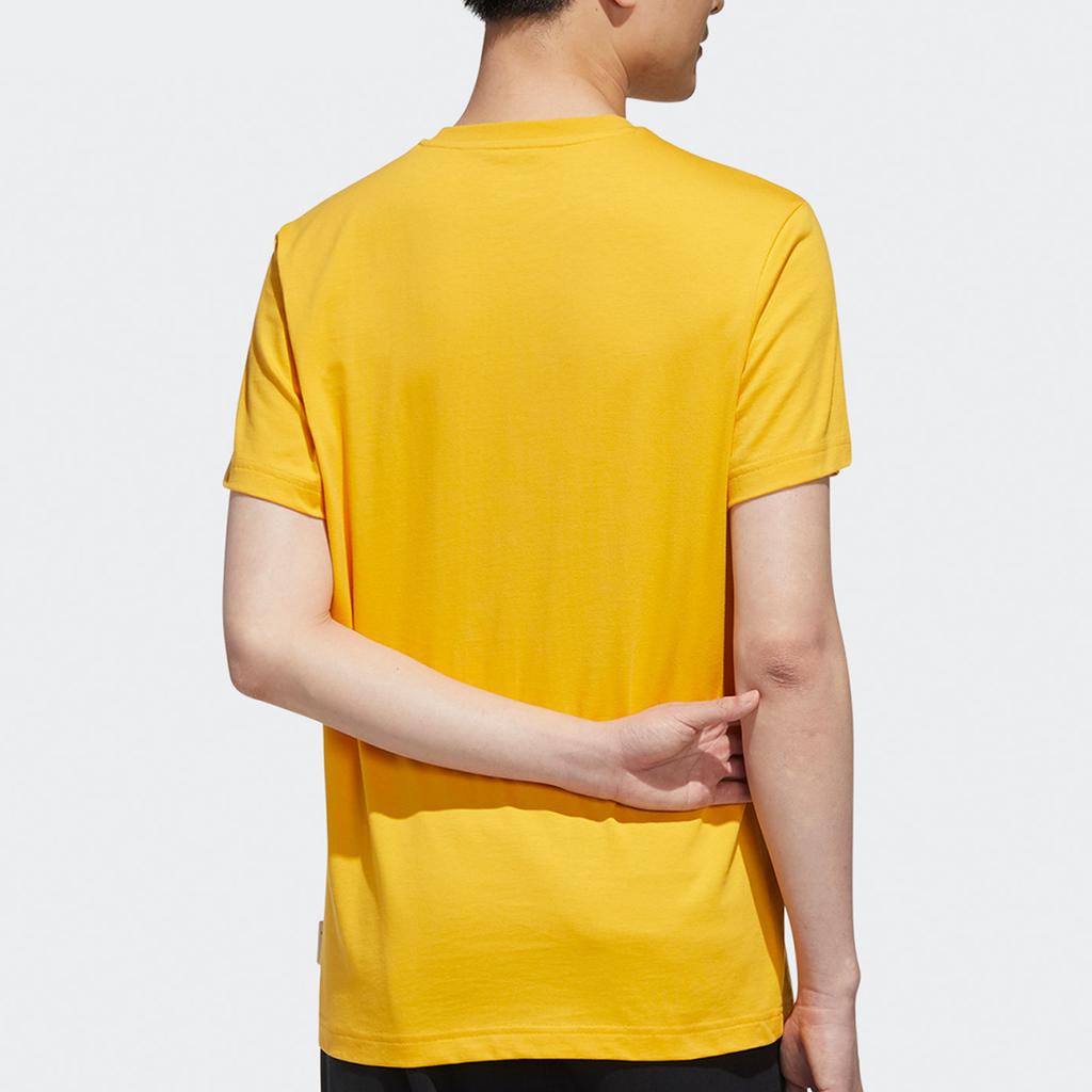 Adidas Neo X Gudetama Print Round Neck Sports T-Shirt Men Tops Yellow GL7242