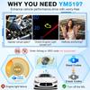 OBD2 Scanner with Battery Tester - Diagnostic Tool for Cars, Check Engine Light & Emissions Readiness, Real-Time Date, Plug & Play