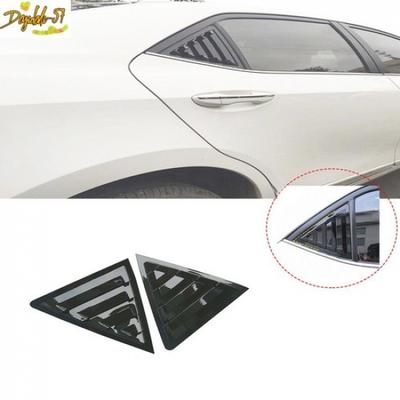 2PCS Rear Side Vent Window Louvers Cover Scoop Trim For Toyota Corolla 14-18 New